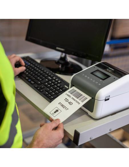 Brother TD-4550DNWDXX1 Impresora Térmica Directa de Etiquetas y Tickets USB + WiFi + Bluetooth + Ethernet +Puerto Serial