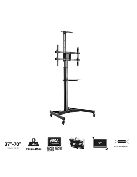 Ewent EW1540 Soporte de Suelo Móvil para TV 37 - 70" Máx. 50Kg