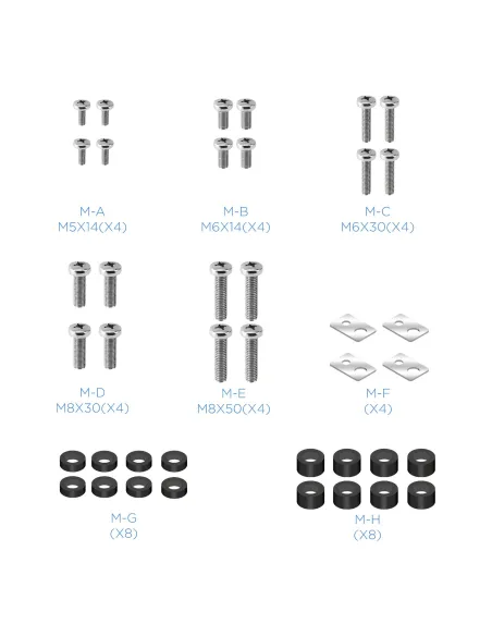 TooQ FS20100M-B Soporte de Suelo para Monitor/TV 37 - 100" Máx. 150Kg Negro