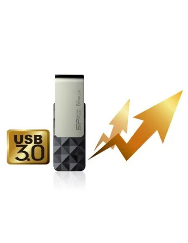 Silicon Power Blaze B30 Pendrive USB 3.2 64 GB Negro