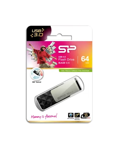 Silicon Power Blaze B30 Pendrive USB 3.2 128GB Negro