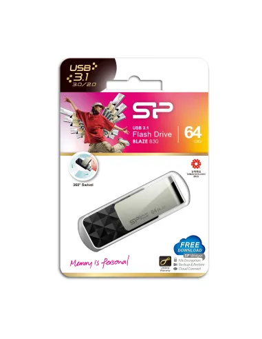 Silicon Power Blaze B30 Pendrive USB 3.2 128GB Negro
