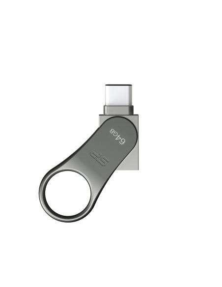 Silicon Power Mobile C80 Pendrive USB 3.2 128 GB Titanio