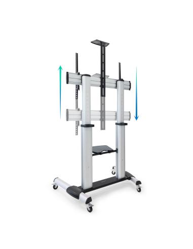 TooQ FS20300M-B Soporte de Suelo con Ruedas para Pantallas de 60 - 100"  Máx. 100 Kg Aluminio