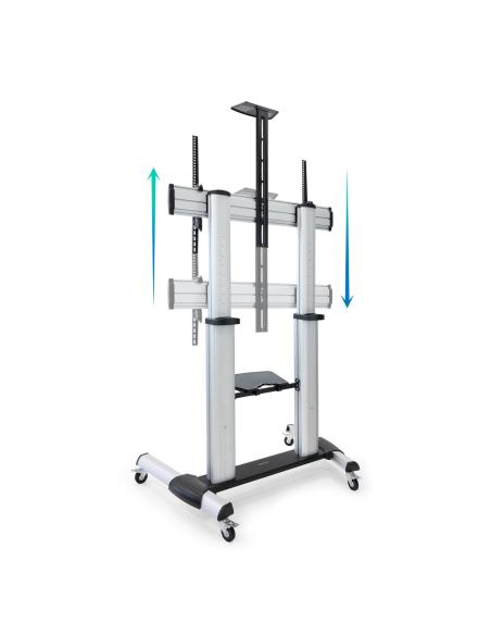 TooQ FS20300M-B Soporte de Suelo con Ruedas para Pantallas de 60 - 100"  Máx. 100 Kg Aluminio