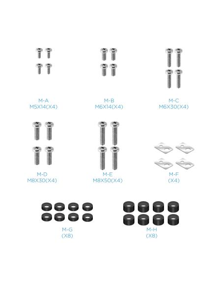 TooQ FS20300M-B Soporte de Suelo con Ruedas para Pantallas de 60 - 100"  Máx. 100 Kg Aluminio