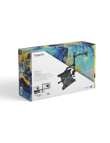 TooQ DB1200TN-B Soporte de Mesa para Pantalla y Portátil 13-32" Máx. 8Kg Negro