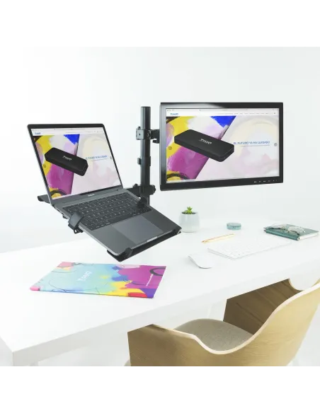 TooQ DB1200TN-B Soporte de Mesa para Pantalla y Portátil 13-32" Máx. 8Kg Negro