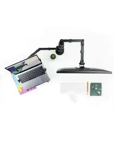 TooQ DB1200TN-B Soporte de Mesa para Pantalla y Portátil 13-32" Máx. 8Kg Negro