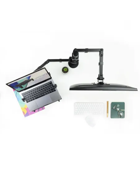 TooQ DB1200TN-B Soporte de Mesa para Pantalla y Portátil 13-32" Máx. 8Kg Negro