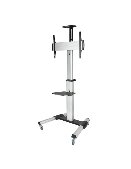 TooQ FS1870M-B Soporte de Suelo Regulable en Altura e Inclinable para TV/Monitor 37 - 70" Máx. 50kg Gris