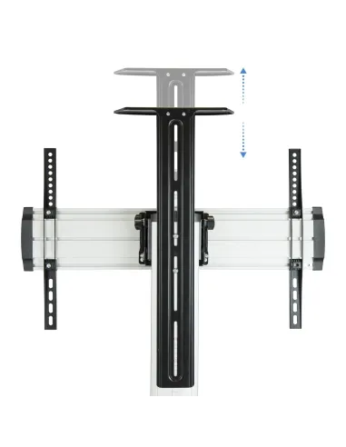 TooQ FS1870M-B Soporte de Suelo Regulable en Altura e Inclinable para TV/Monitor 37 - 70" Máx. 50kg Gris