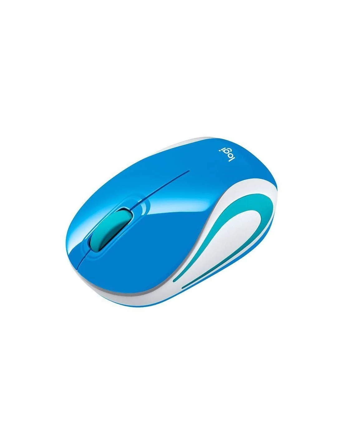 Logitech M187 Ratón Inalámbrico Mini Azul