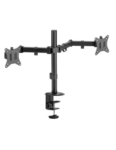 Iggual SPM02 Soporte de Sobremesa para 2 Monitores 17 - 32" Máx. 18Kg Gris