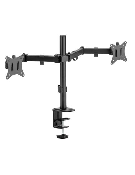 Iggual SPM02 Soporte de Sobremesa para 2 Monitores 17 - 32" Máx. 18Kg Gris