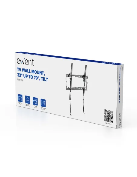 Ewent EW1507 Soporte de Pared Easy Tilt Inclinable para Monitor/TV 37 - 70" Máx. 35Kg