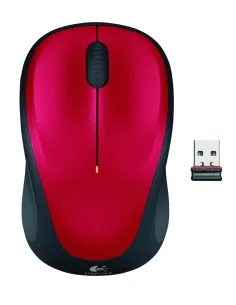 Logitech M235 Ratón Inalámbrico 1000DPI Rojo
