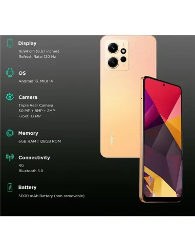 Xiaomi Redmi Note 12 8/256GB Dorado