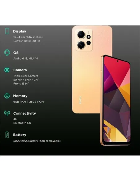 Xiaomi Redmi Note 12 8/256GB Dorado
