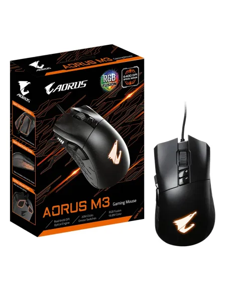 Gigabyte GM-AORUS M3 Ratón Gaming RGB 6400 DPI