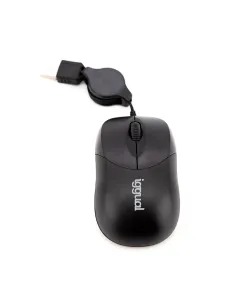 Iggual IGG316832 Com-Basic Ratón Retráctil 800DPI Negro