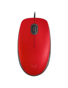 Logitech M110 Ratón USB 1000DPI Rojo