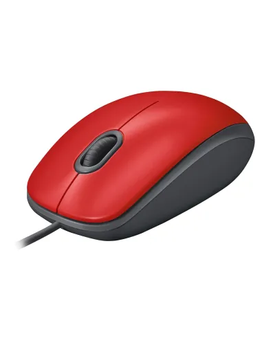 Logitech M110 Ratón USB 1000DPI Rojo