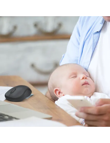 Logitech 910-004879 M220 Silent Ratón Inalámbrico 1000DPI Azul