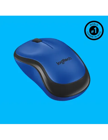 Logitech 910-004879 M220 Silent Ratón Inalámbrico 1000DPI Azul