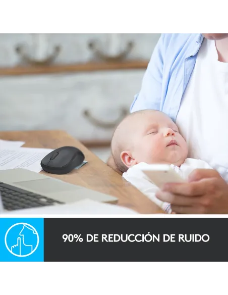 Logitech 910-004879 M220 Silent Ratón Inalámbrico 1000DPI Azul