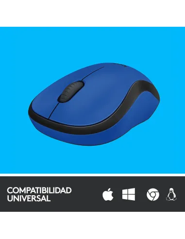 Logitech 910-004879 M220 Silent Ratón Inalámbrico 1000DPI Azul