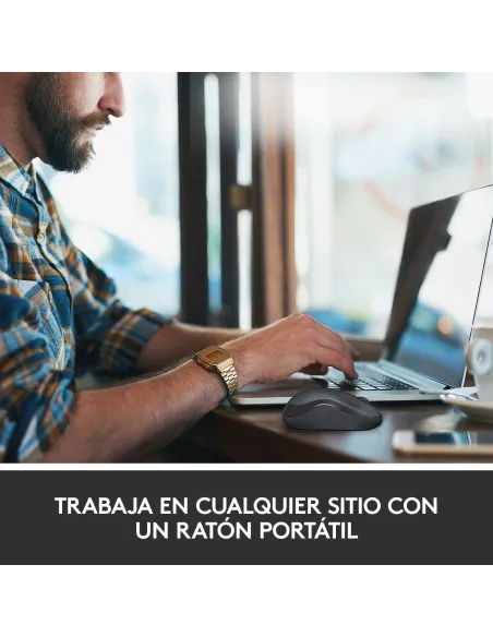 Logitech 910-004879 M220 Silent Ratón Inalámbrico 1000DPI Azul