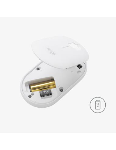 Logitech 910-005718 Pebble M350 Ratón Óptico Inalámbrico Grafito