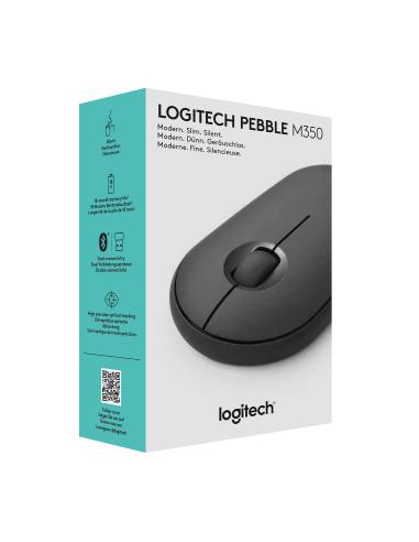Logitech 910-005718 Pebble M350 Ratón Óptico Inalámbrico Grafito