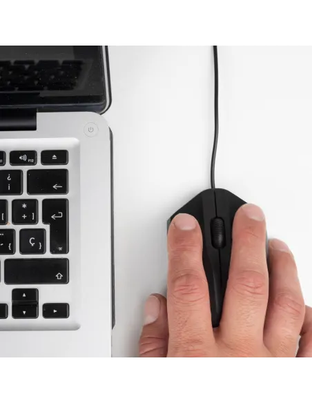 NGS EASYBETTA Ratón Óptico USB 1000 DPI Negro