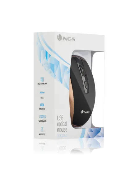 NGS TICKGOLD Ratón Óptico 1600DPI