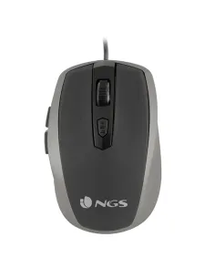 NGS TICKSILVER Ratón Óptico 1600DPI Plata