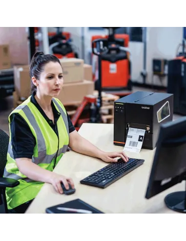 Brother TJ-4121TN Impresora Etiquetas Industrial Negra
