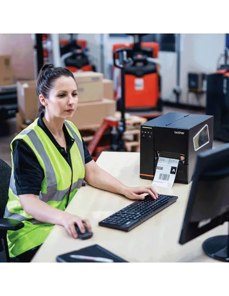 Brother TJ-4121TN Impresora Etiquetas Industrial Negra