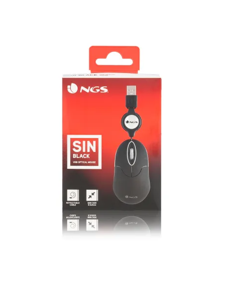 NGS SINBLACK Ratón 1000DPI Negro