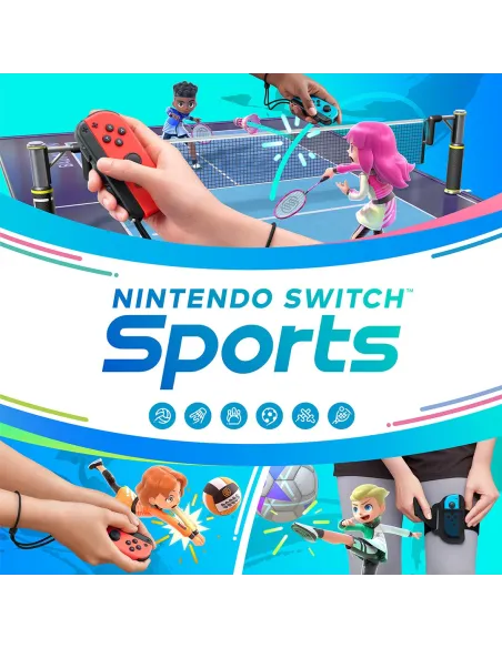 Nintendo Switch Azul/Rojo + Switch Sports + Cinta pierna + Suscripción 3 meses Online