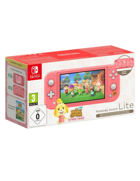 Nintendo Switch Lite Coral + Animal Crossing New Horizons (Edición Especial Animal Crossing)