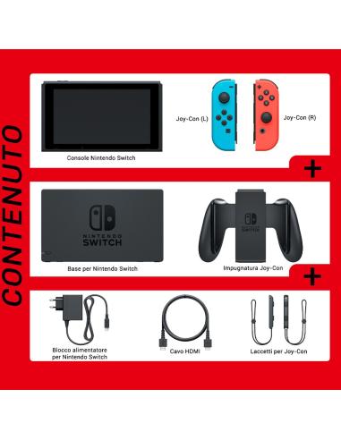Nintendo Switch Azul Neón/Rojo Neón V3
