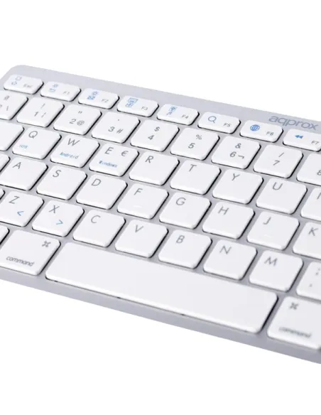 Approx APPMX300BTS Teclado Bluetooth 3.0 Plata