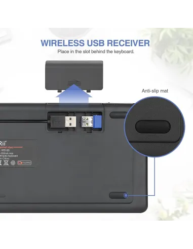 Cherry STP-RT518S Teclado Dual Inalámbrico Retroiluminado