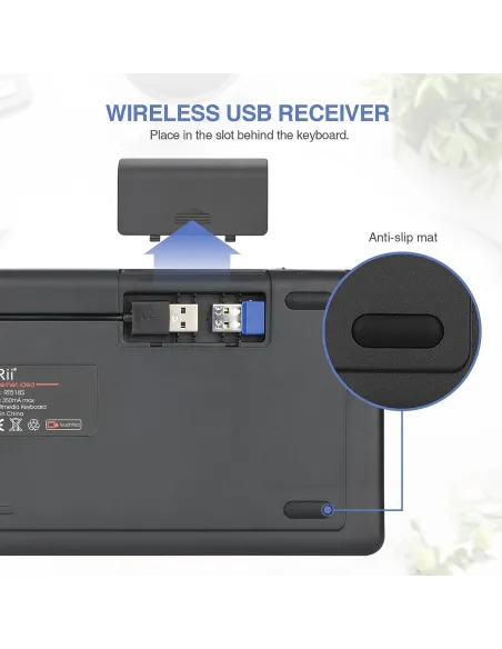 Cherry STP-RT518S Teclado Dual Inalámbrico Retroiluminado