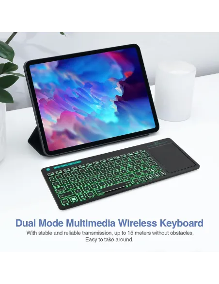 Cherry STP-RT518S Teclado Dual Inalámbrico Retroiluminado