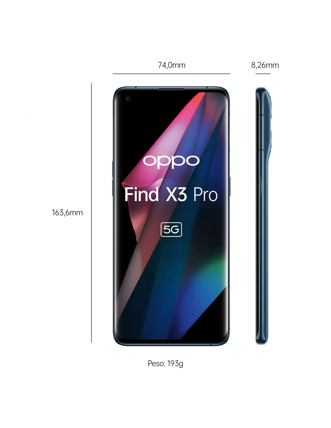 Oppo Find X3 Pro 12/256GB Azul