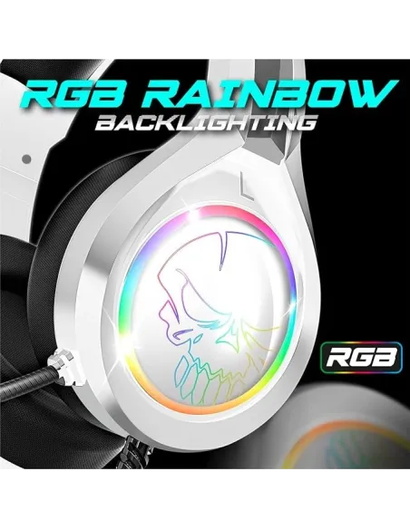 Spirit of Gamer PRO-H8 Auriculares Gaming RGB Blanco