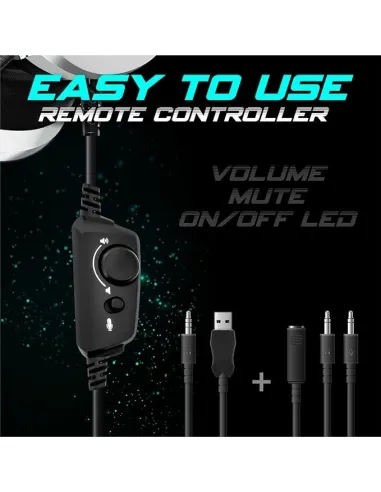 Spirit of Gamer PRO-H8 Auriculares Gaming RGB Blanco